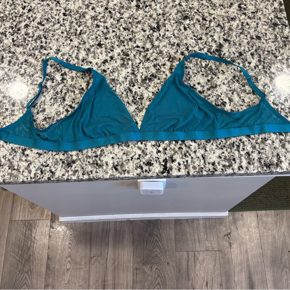 Teal Mesh Bralette by Parade